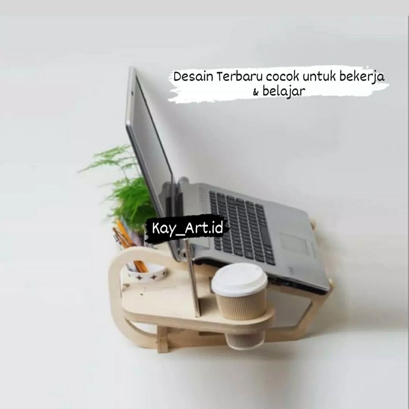 Stand Laptop Aesthetic Desain Portabel Futuristik Netbook Ipad Tablet Cocok Untuk Ruangan Anda