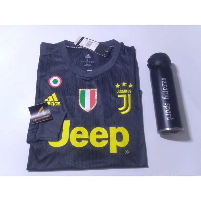 Juve Away Hitam Grade Ori LS