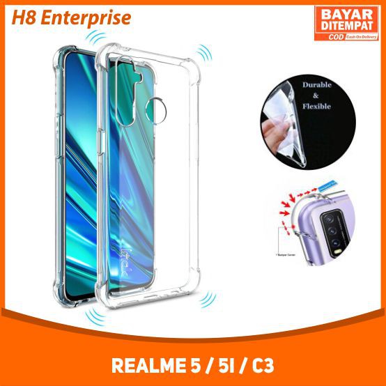 Softcase Anti Crack For REALME C3 / REALME 5 / REALME 5i Anti Pecah Benturan