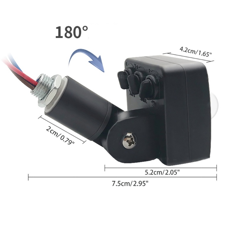 Zzz Saklar Lampu Sensor Gerak Infrared PIR Adjustable AC85-265 Untuk Rumah / Outdoor