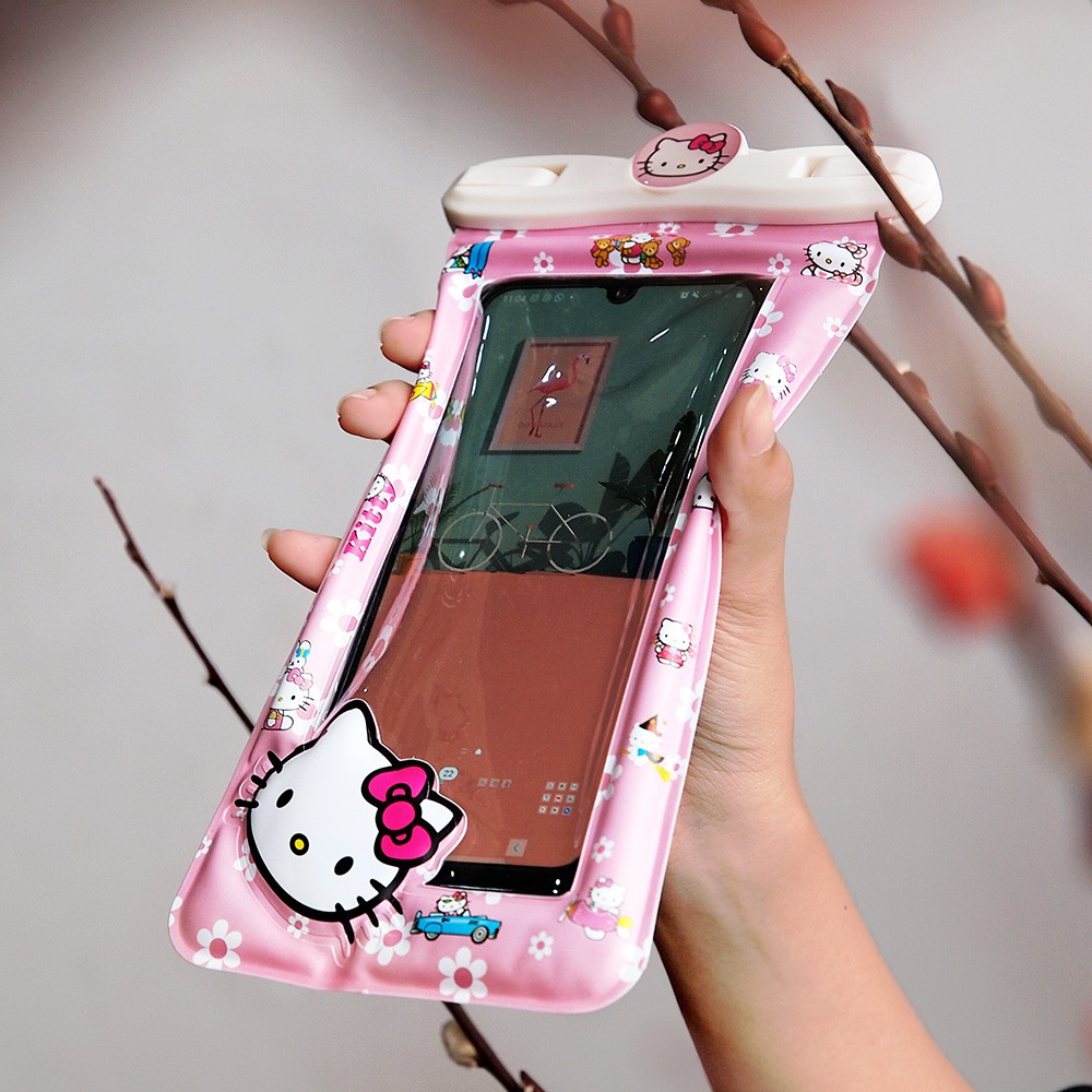 WATERPROOF PHONE CASE BAG KARTUN UPTO 6 INCH WATERPROOF UNIVERSAL WATERPROOF CASE ANTI AIR WATERPROOF BAG KARTUN