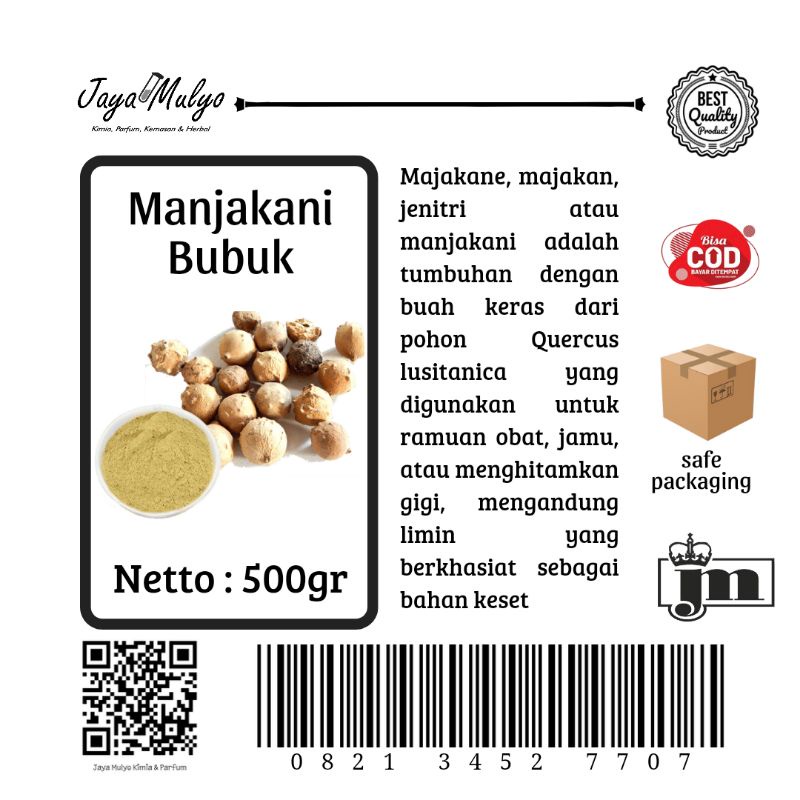 

Manjakani Bubuk (500gr)