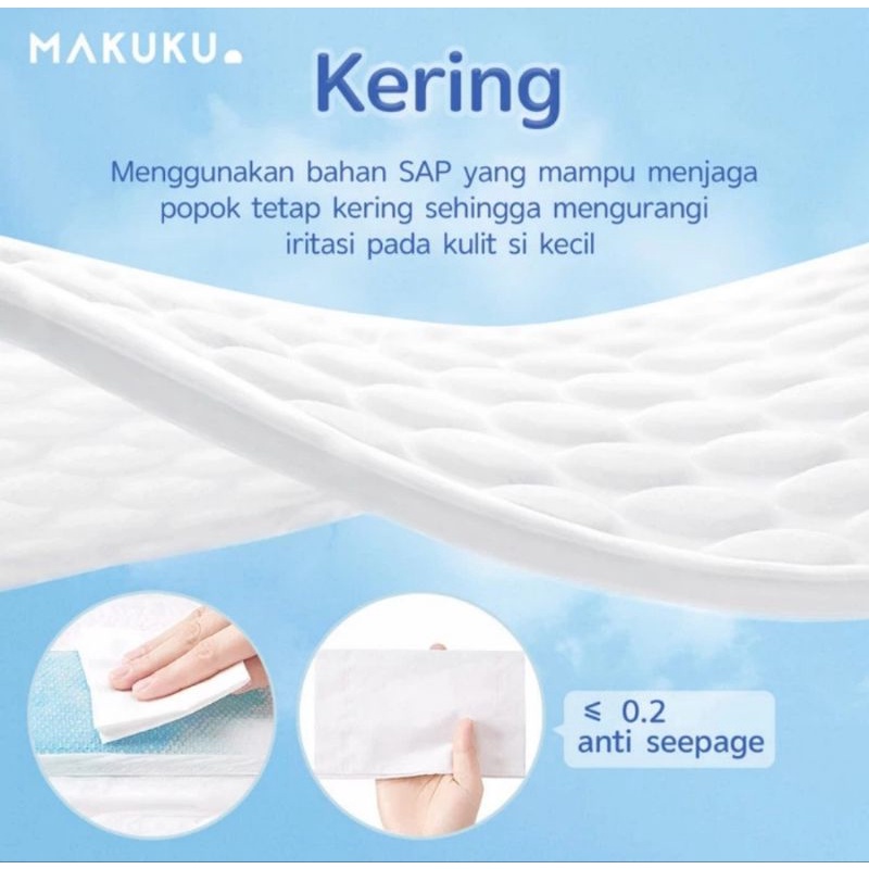 Makuku Air Diapers Slim Pants XXL28 - Popok Celana Bayi Tipis Anti Gumpal