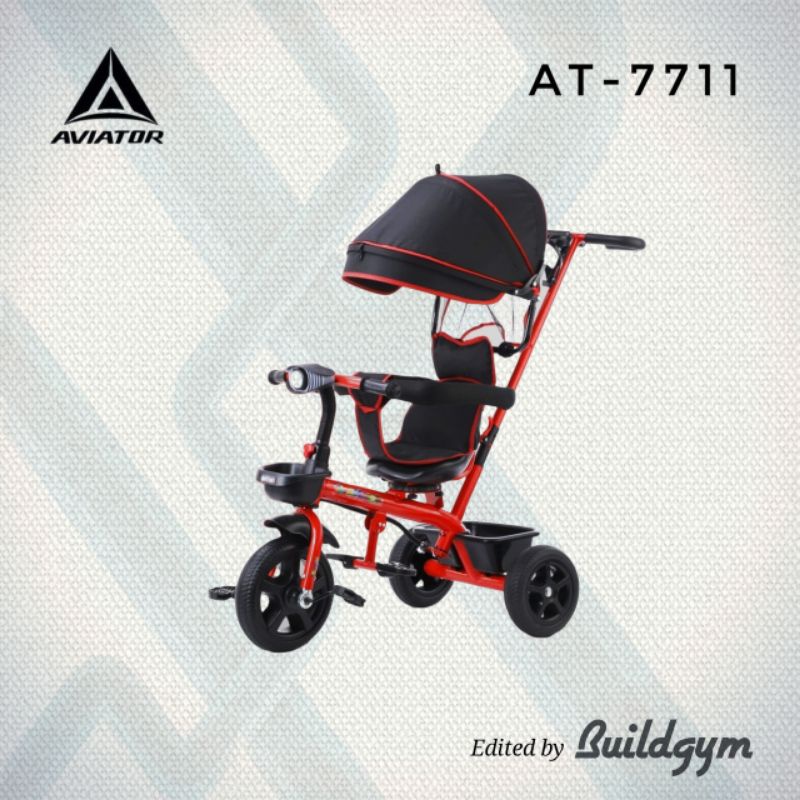 Sepeda Anak Roda 3 Pacific Aviator AT7711 Baby Stroller Aviator Tricycle AT-7711