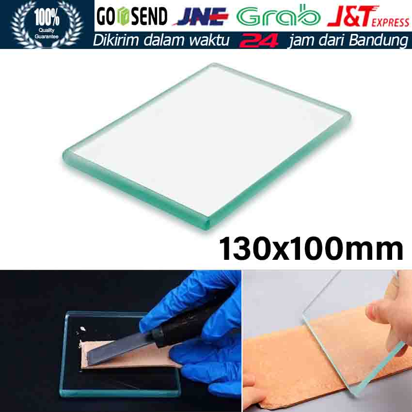 

MoveClap Leather Craft Tempered Glass Plate For Polish Thinning Glue DIY Tool Board