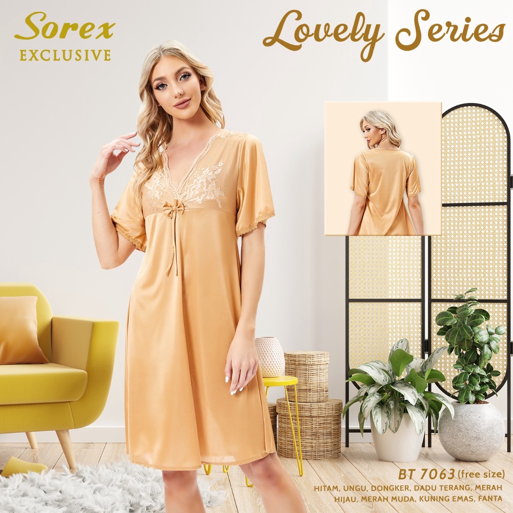 Baju Tidur Wanita Satin Lingerie Sorex Exclusive BT 7063