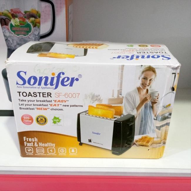 Toaster Sonifer SF-6007 / Pemanggang Pop Up / Roti Otomatis Loncat original new