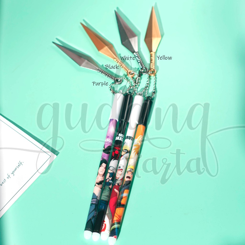 Pulpen Gel Naruto Ninja Lucu Pena Unik Ballpoint GH 307317