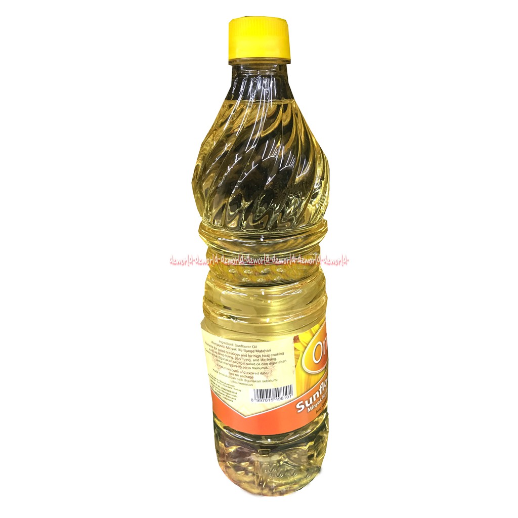 Orilia Sunflower Oil 1L Minyak Goreng Minyak Biji Bunga Matahari Orillia Sun Flower Oils Cooking Oil Omega-6