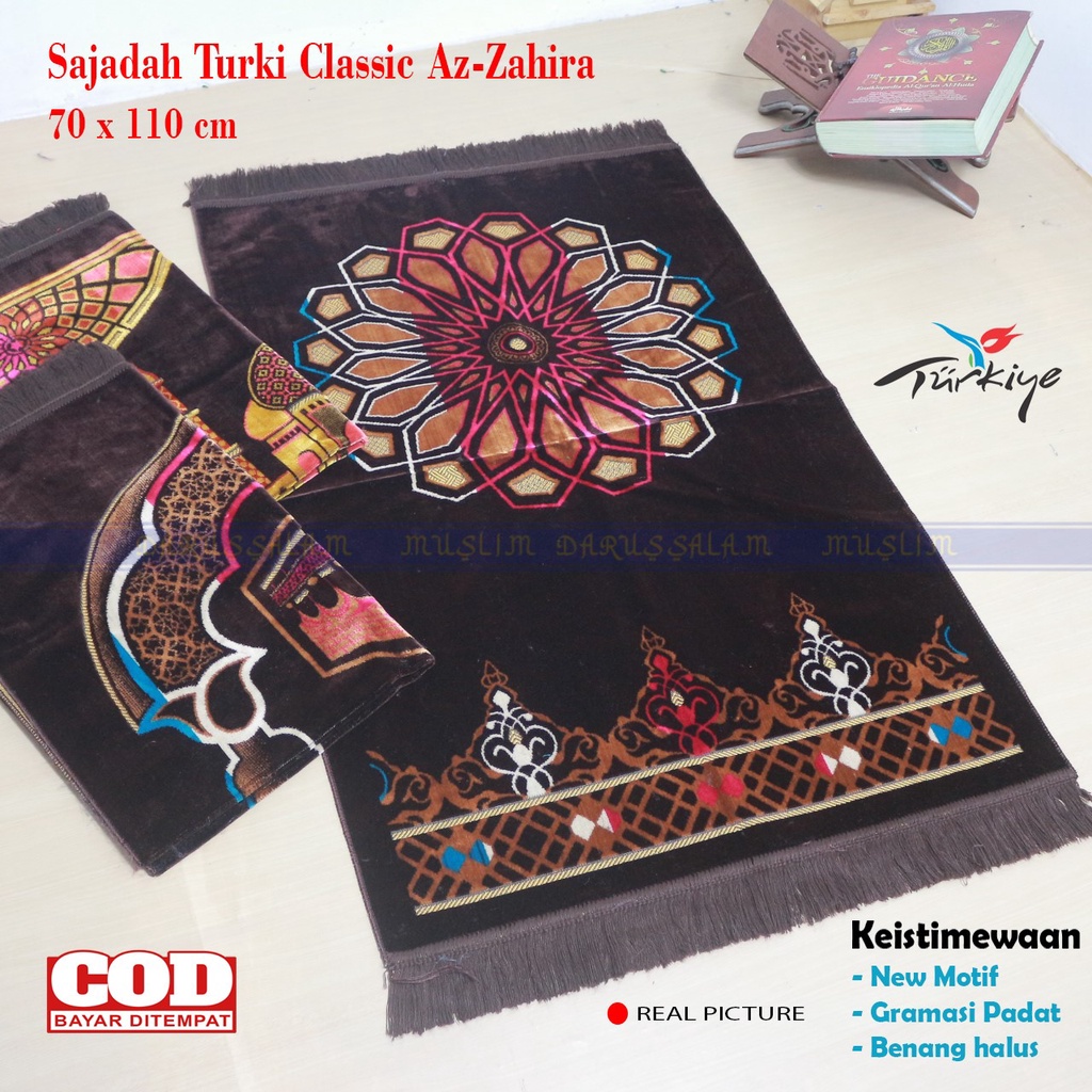 Sajadah Turki Turkey Jumbo Besar Bulu Tebal NEW Motif 70x110 cm Premium Murah - Velteksa Alibaba