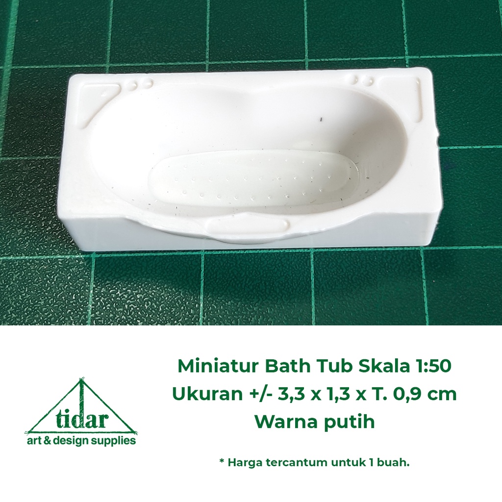 

[MR] BD - Miniatur Maket Bath Tub Kotak Skala 1:50 - Bathup