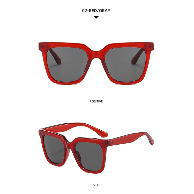 2021 new Korean style big frame square ins street fashion sunglasses