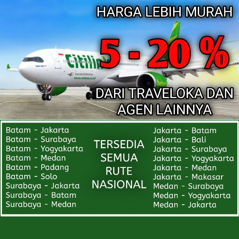 Jual Tiket Pesawat Promo Termurah Shopee Indonesia