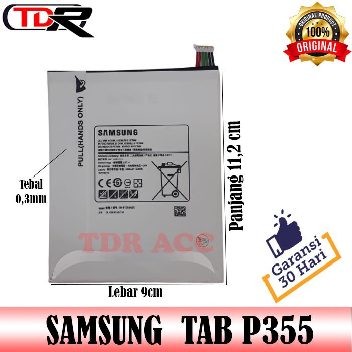 BATRE - BATRAI - BATERAI SAMSUNG TAB P355/T355 TAB A 8&quot; - EB-BT355ABE