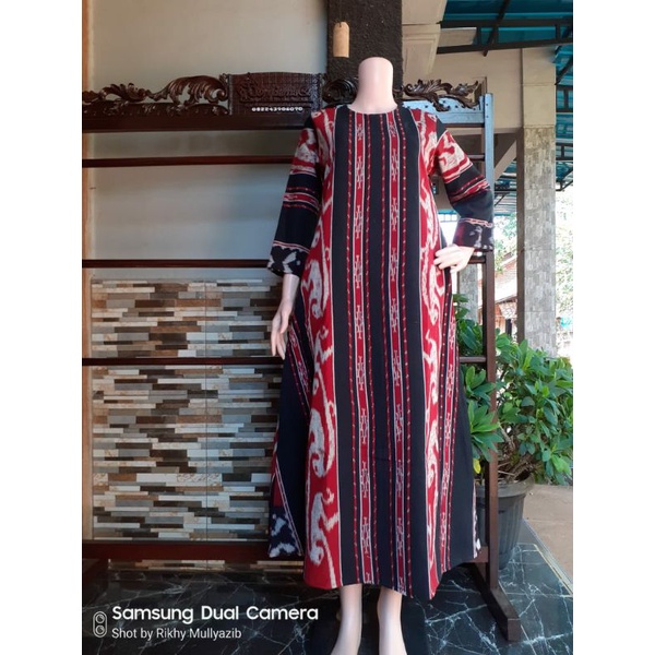 Gamis tenun jepara baju tenun jepara etnik GT2