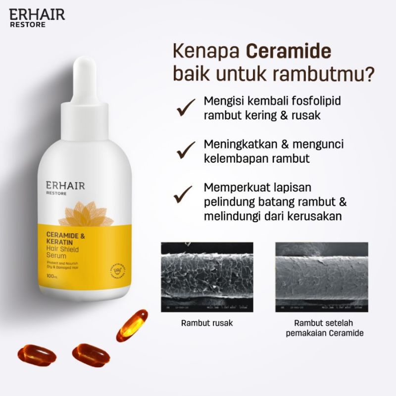 ERHAIR Ceramid&amp;Keratin Hair Serum