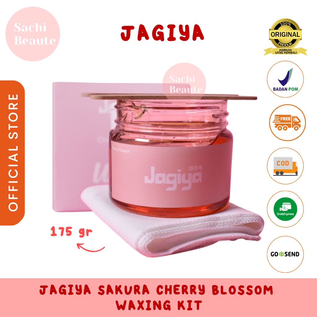 Jagiya Sakura Cherry Blossom Waxing Kit/ Sugar Wax/ Perontok Bulu/ Penghilang Bulu/ Natural Wax