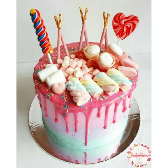 

Cake tart candy land / kue ulang tahun / kue tart