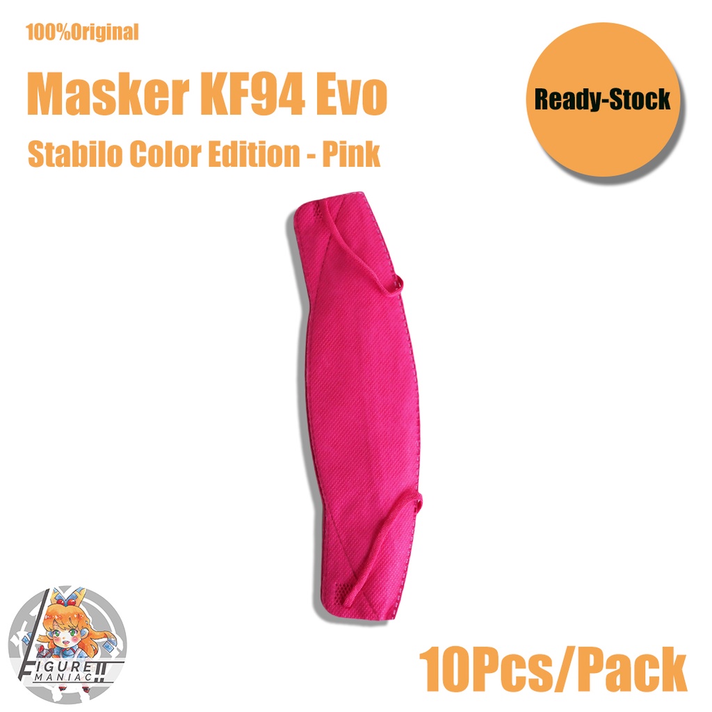 Figure Maniac - Masker KF94 Evo Stabilo Color Edition 1 Pack isi 10