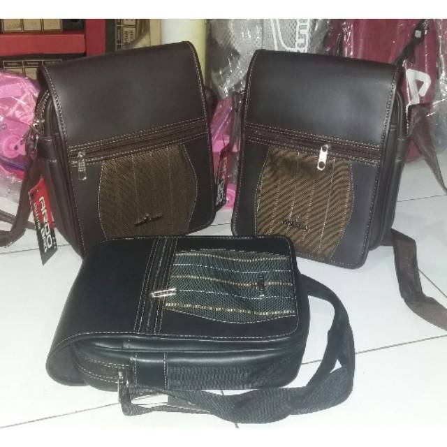 Tas slempang pria polo model kulit