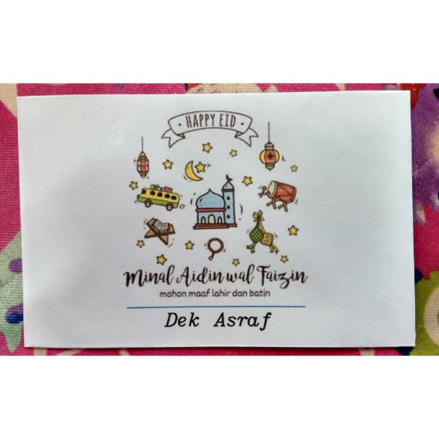 

Amplop lebaran hari raya idul fitri plus nama 50 lbr (f1)