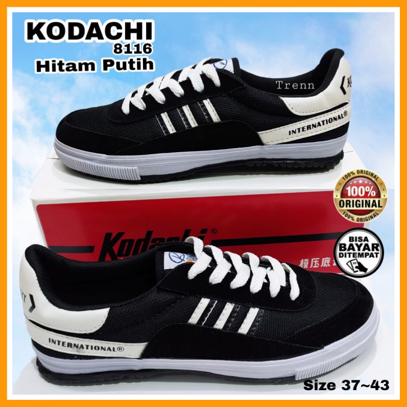 KODACHI Sepatu Capung Pria Klasik Jadul Jogging Lari Bulutangkis Anti Slip Kodaci 8116 Original 37 s