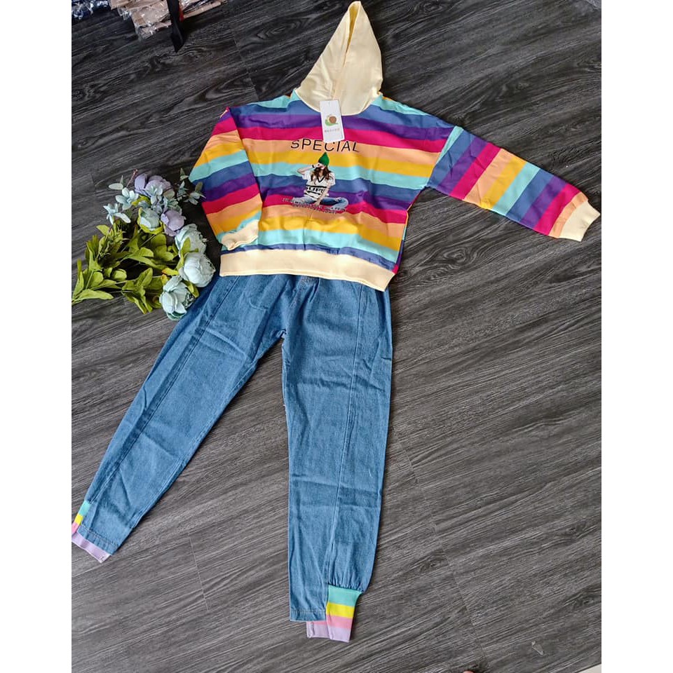 HOODIE ANAK CEWEK (HOODIE+JEANS)