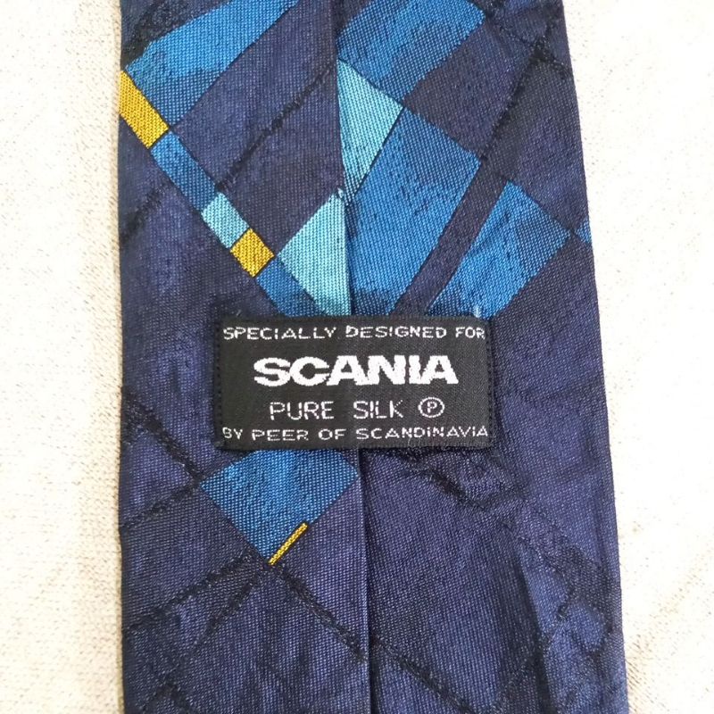 Dasi Scania biru corak