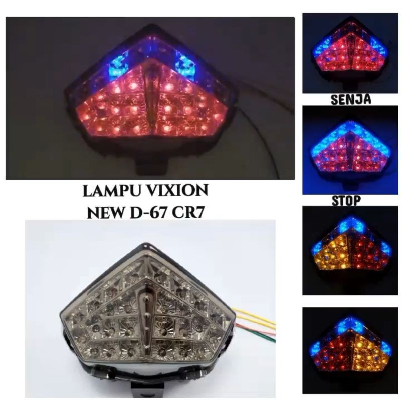 Lampu Belakang Vixion Led Stop Lamp Vixion Nvl Led Lampu Vixion Led 3 In 1