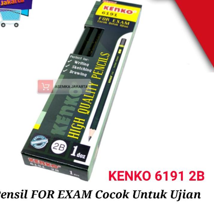 

Lari⚡ ✫↔ Pensil KENKO 6191 6388 2B For Exam cocok untuk Ujian isi 12pcs paling murah