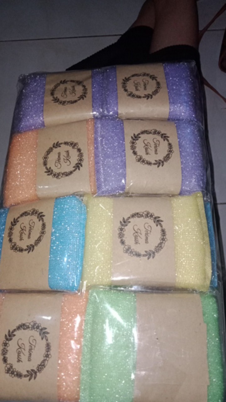 Souvenir Spon Cuci Kemas Plastik Isi 50pcs