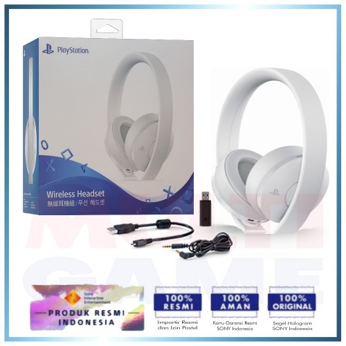 playstation gold white headset