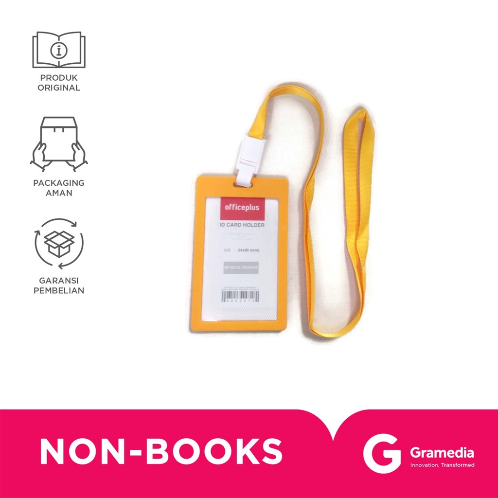 

Office-P Id Card Portrait Sqr+Lanyard Orange Op-6612L