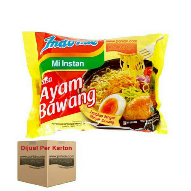 

Indomie mi instan 1dus isi 40 rasa ayam bawang/soto ayam/mie goreng