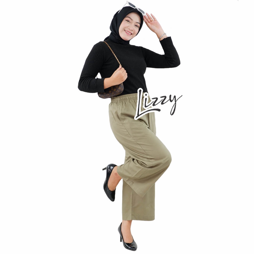 Lizzy - CELANA KULOT LOOSE PANTS RAYON PREMIUM