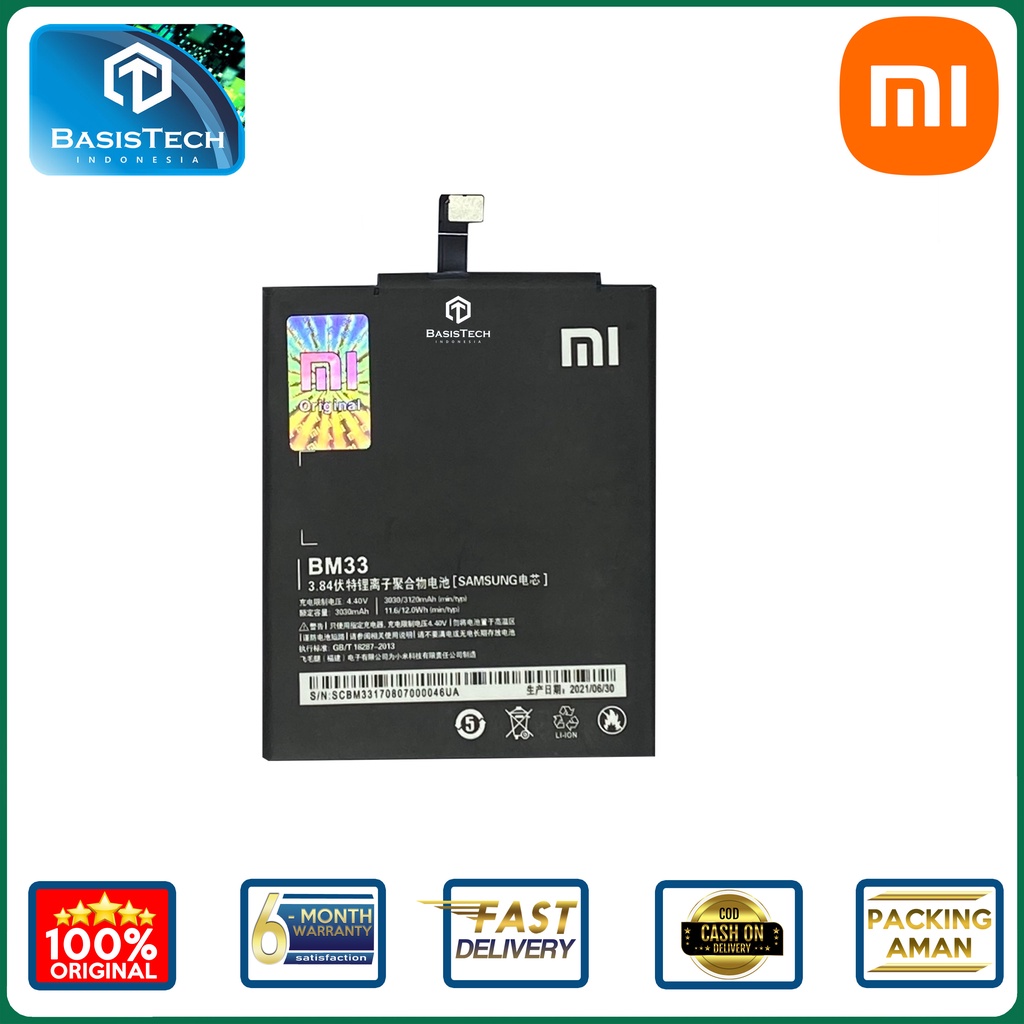 BATERAI XIAOMI Mi 4i - XIAOMI Mi4i - BM33 - ORI