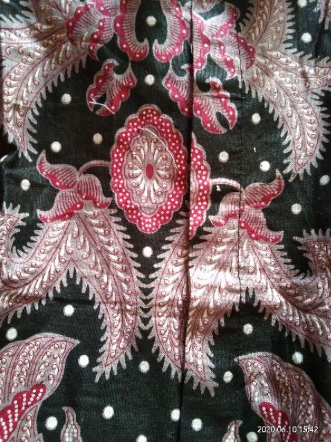 Bswart Batik Hrb026 Kenongo Hem Panjang Padi Pekalongan M L Xl Batik Pria Murah Modern Grosir