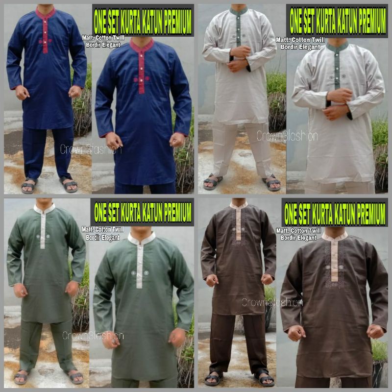 SETELAN PAKISTAN PRIA MUSLIM KOKO KATUN TERBARU √COD