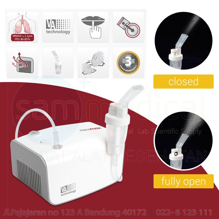 Promo Alkes - ROSSMAX NB500 Heavy Duty Nebulizer Alat Uap Asma Batuk