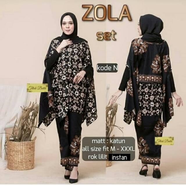 Batik Kebaya Zola Set Batwing
