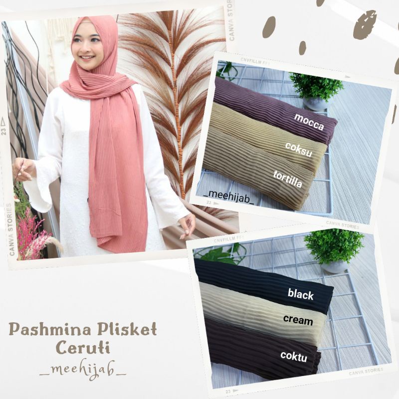 HAMPERS JILBAB GIFTBOX PASHMINA PLISKET SEGIEMPAT BELLA SQUARE MURAH