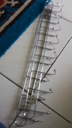 Kapstok 8 Kait / Gantungan Baju Dinding /capstok