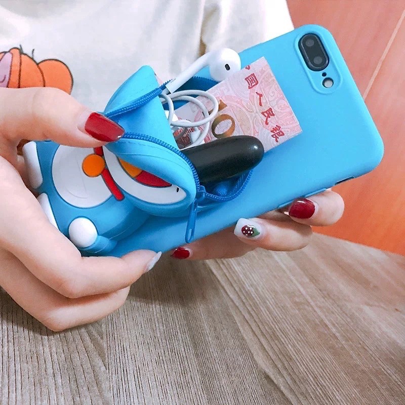 XIAOMI/REDMI 9T/NOTE 7/NOTE 7 PRO/9C/9A/S2/GO/SOFT CASE KARAKTER/ BONEKA DISNEY DOMPET KOIN/COIN + GANTUNGAN TALI