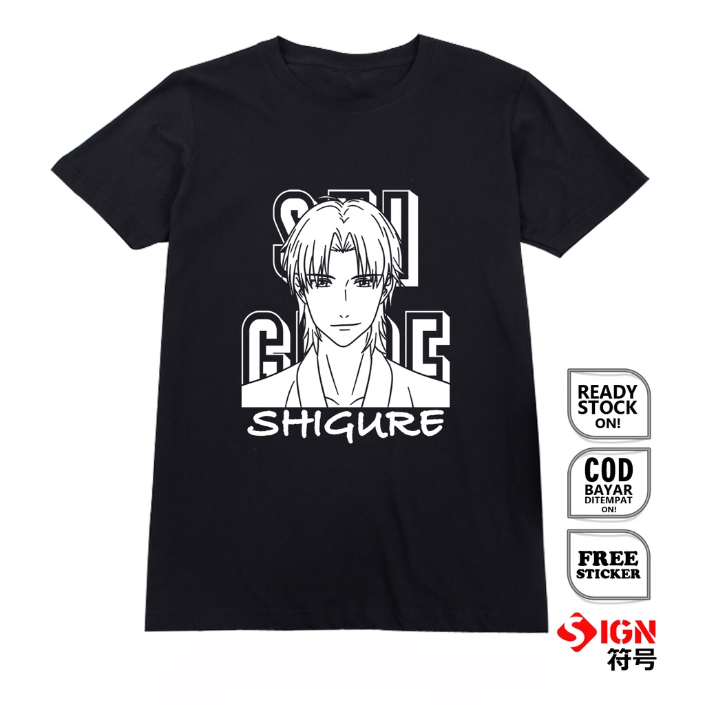 KAOS ANIME MANGA SHIGURE SOHMA FRUITS BASKET  AYAME HATORI MABUDACHI TRIO BAJU JEPANG JAPAN CULTURE COSPLAY  TOHRU YUKI KYO ISUZU KURENO OTAKU WIBU - SIGN CLOTH