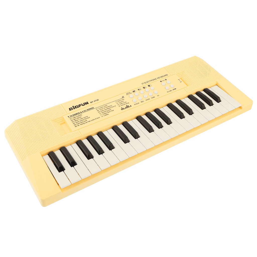 Keyboard Piano Digital Elektronik 37 Kunci 2 Warna Dengan Mikrofon Untuk Hadiah Anak