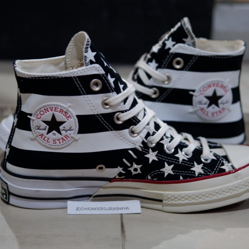 Converse Chuck Taylor 1970s Hi Restructured American Flag Black CT 70 CT 70s