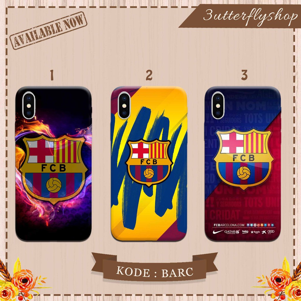 Barcelona FC logo casing case HP xiaomi samsung iphone oppo vivo realme redmi meizu