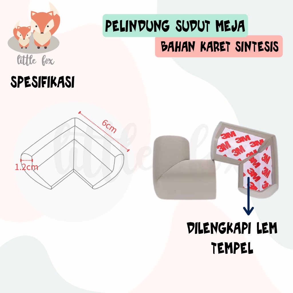 PELINDUNG SUDUT MEJA / PENGAMAN UJUNG MEJA TODDLER WALKING BAYI BELAJAR JALAN MERANGKAK