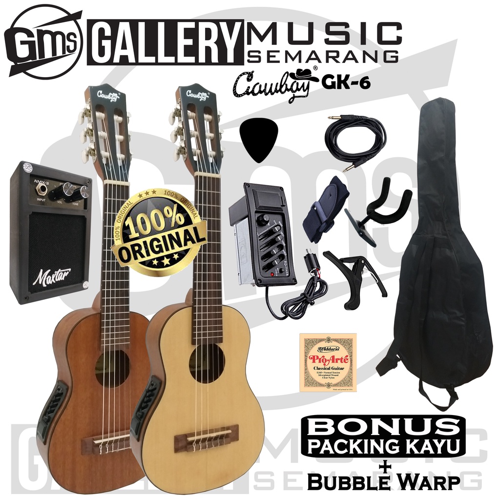 ORIGINAL!!! Guitalele Elektrik Import Merk Cowboy Equalizer 7545r GK-6 NA GK 6NS Gitar Cowboy