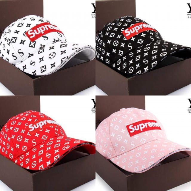 Topi Lv Supreme 0017 HR TOPI IMPORT TERMURAH TOPI FASHION TOPI LV SUPREME TOPI GRATIS ONGKIR